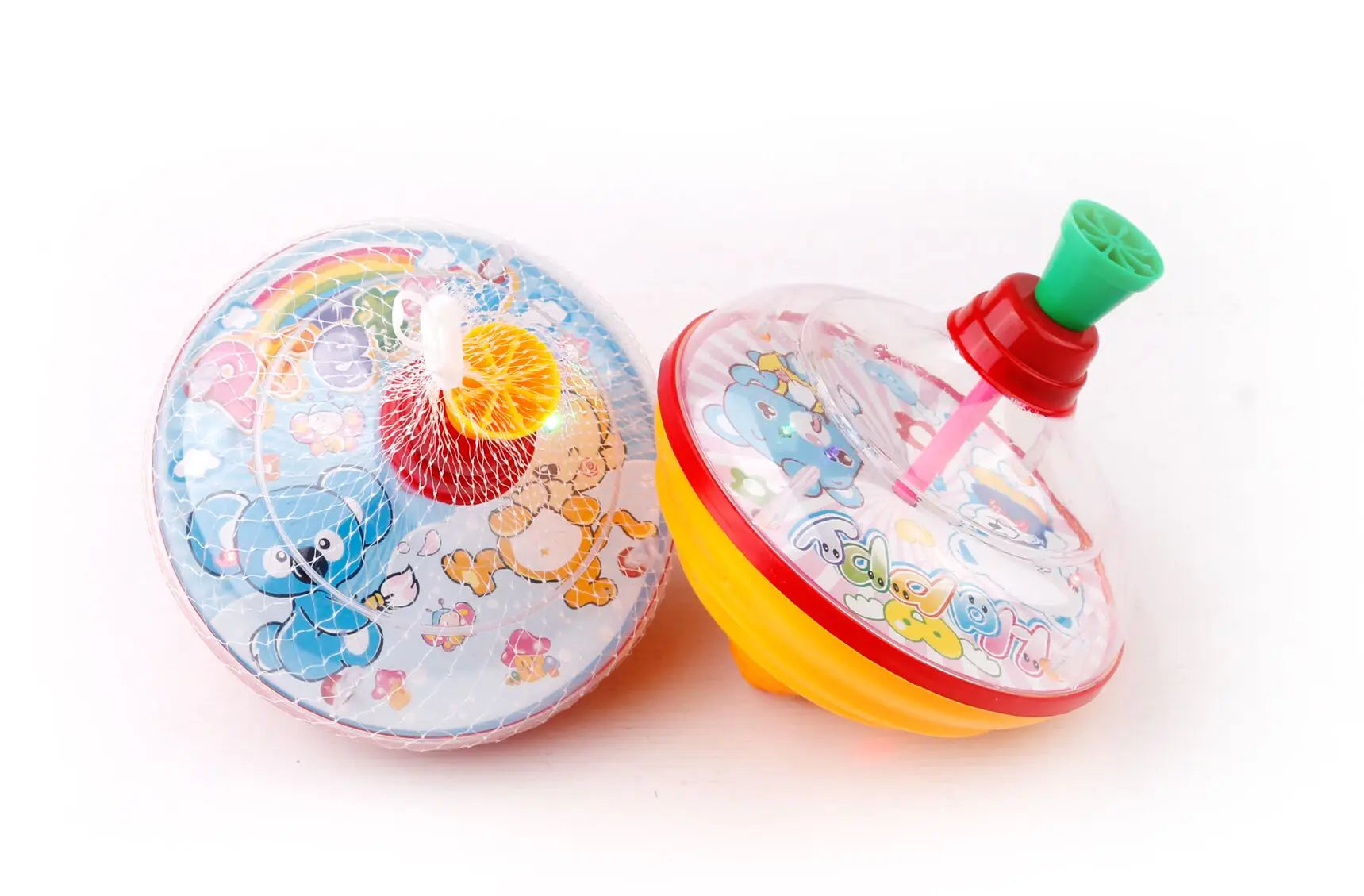 HKM-967763 Classic Hand Pressure Gyro Spinning Top Toy - Educational Plastic Toy for Kids Age 3+