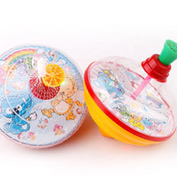 HKM-967763 Classic Hand Pressure Gyro Spinning Top Toy - Educational Plastic Toy for Kids Age 3+