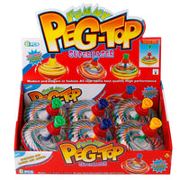 HKM-967763 Classic Hand Pressure Gyro Spinning Top Toy - Educational Plastic Toy for Kids Age 3+