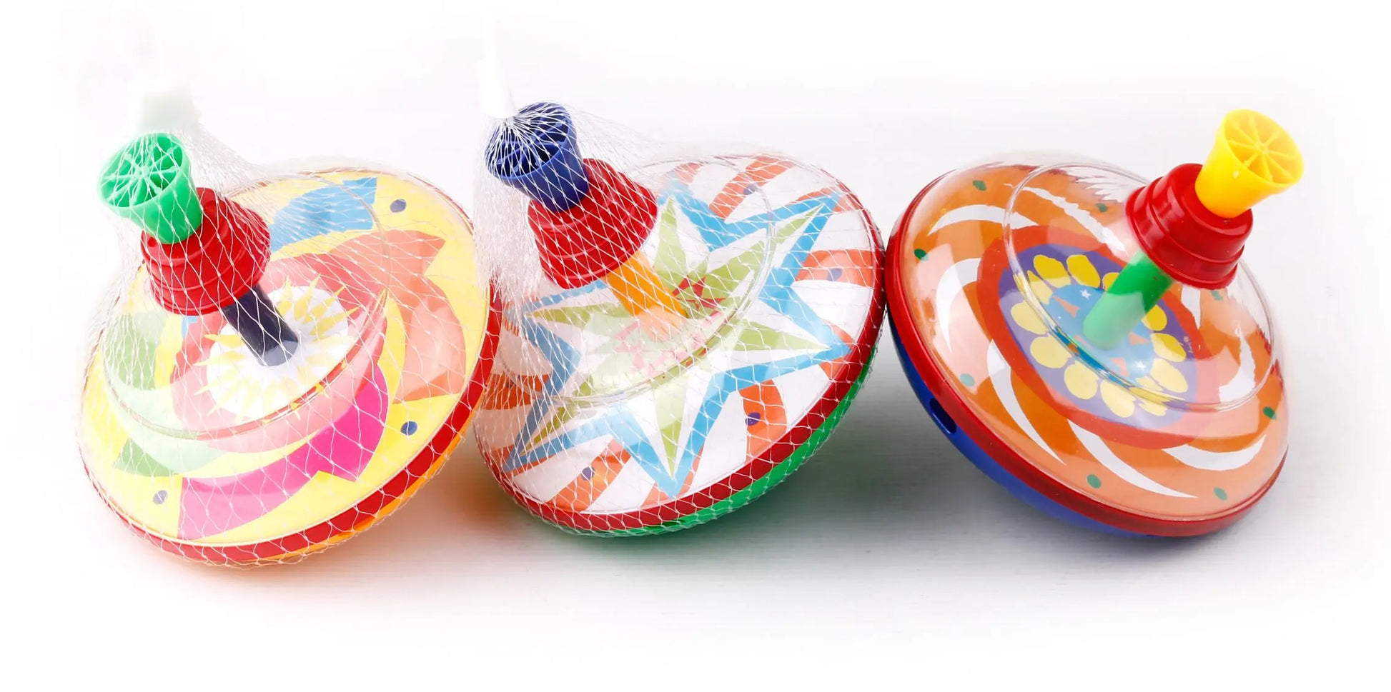 HKM-967763 Classic Hand Pressure Gyro Spinning Top Toy - Educational Plastic Toy for Kids Age 3+