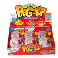 HKM-967763 Classic Hand Pressure Gyro Spinning Top Toy - Educational Plastic Toy for Kids Age 3+