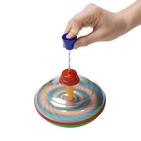 HKM-967763 Classic Hand Pressure Gyro Spinning Top Toy - Educational Plastic Toy for Kids Age 3+