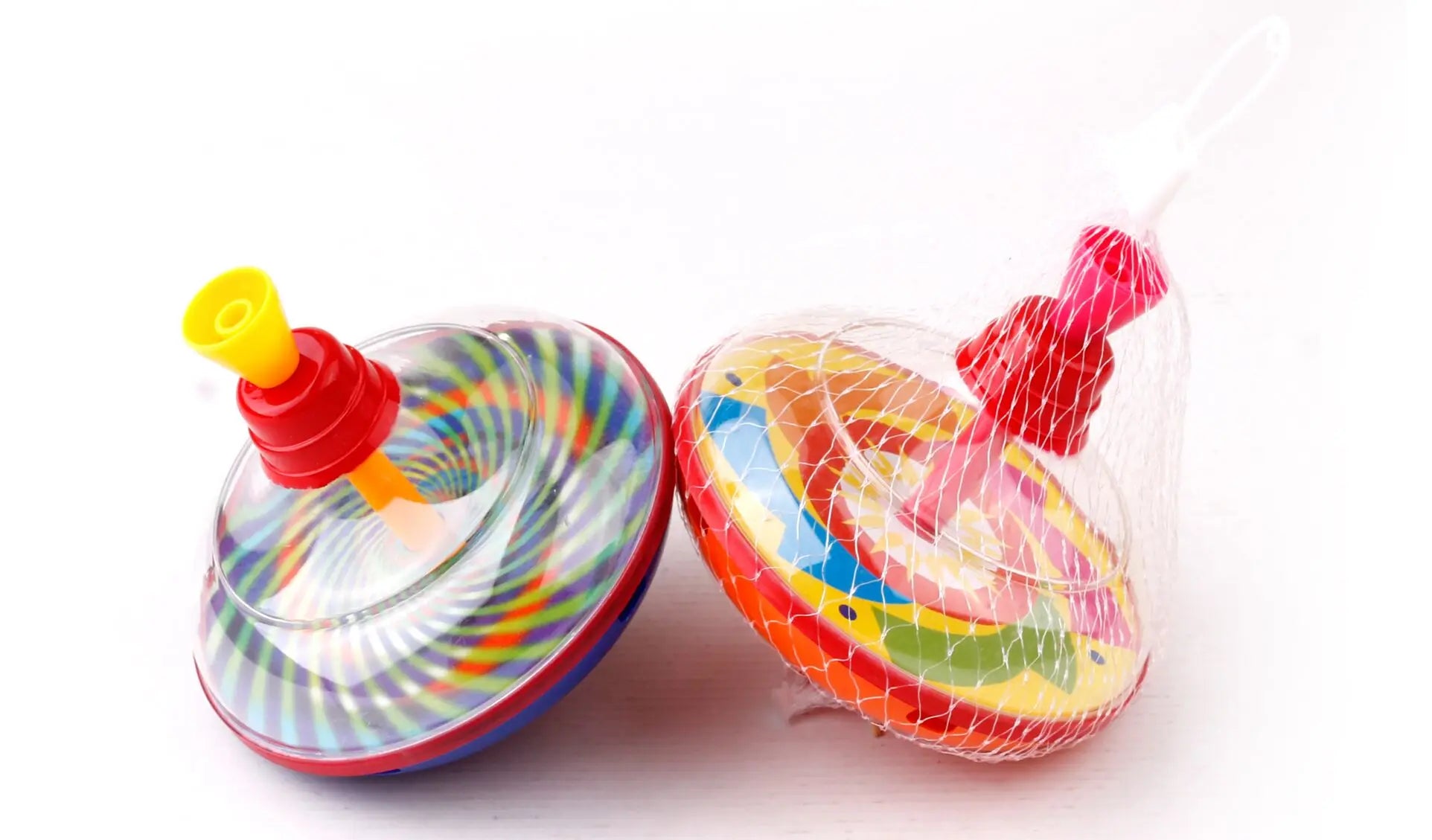 HKM-967763 Classic Hand Pressure Gyro Spinning Top Toy - Educational Plastic Toy for Kids Age 3+