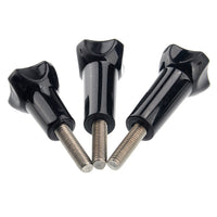 HKM-967763 Helmet Side Shooting Accessory Set for Sports Cameras - Black Plastic Bracket and Base