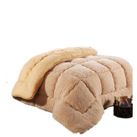 HKM-967955 Goose Down-Filled Cashmere Blanket in White, Beige, or Gray - Multiple Sizes Available