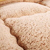 HKM-967955 Goose Down-Filled Cashmere Blanket in White, Beige, or Gray - Multiple Sizes Available