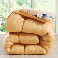 HKM-967955 Goose Down-Filled Cashmere Blanket in White, Beige, or Gray - Multiple Sizes Available
