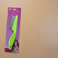 HKM-967955 Stainless Steel Needle Flea Comb for Cats and Dogs