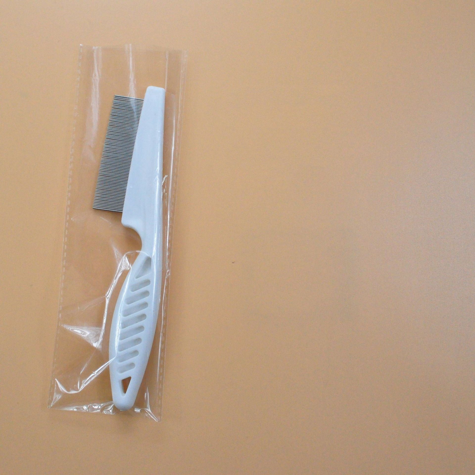 HKM-967955 Stainless Steel Needle Flea Comb for Cats and Dogs