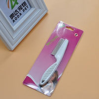 HKM-967955 Stainless Steel Needle Flea Comb for Cats and Dogs