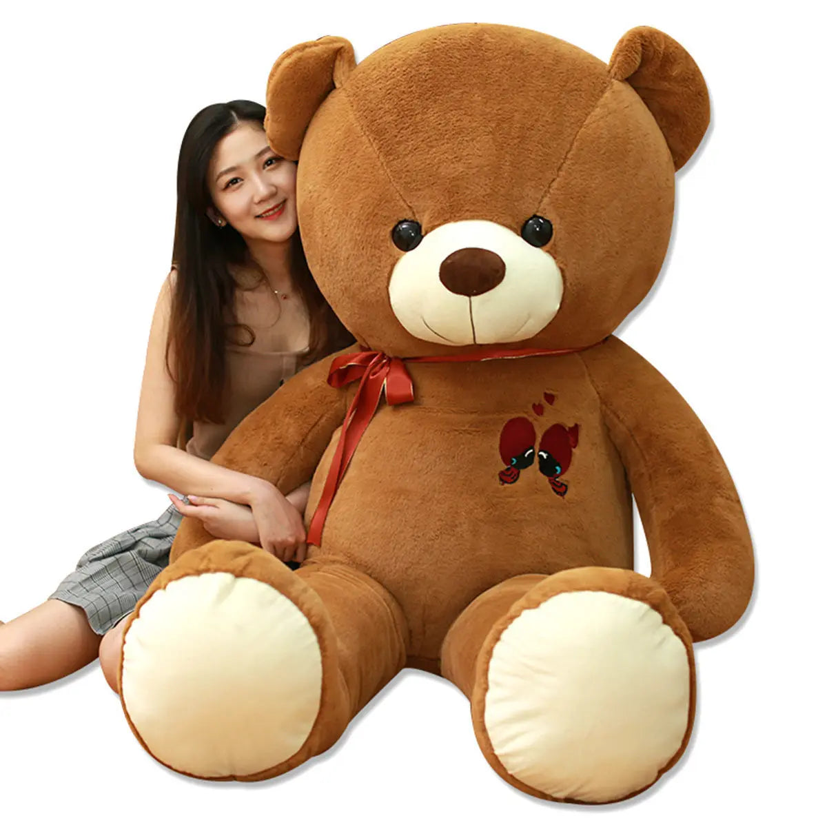 KTX-968019 Giant 180cm Soft Plush Teddy Bear Stuffed Animal for All Ages, Customizable Color and Design Options