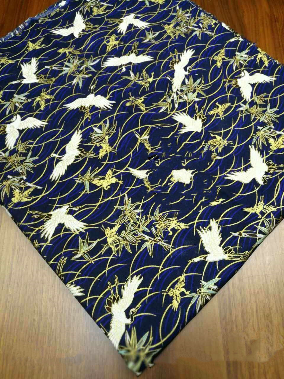 HKM-968019 Japanese Style Bronzing Cloth Fabric for Fashion and Home Decor