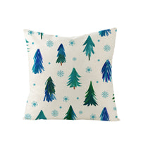HKM-968083 Cartoon Digital Printing Christmas Pillowcase - Linen Cushion Cover 45x45CM with PP Cotton Filling
