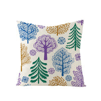 HKM-968083 Cartoon Digital Printing Christmas Pillowcase - Linen Cushion Cover 45x45CM with PP Cotton Filling