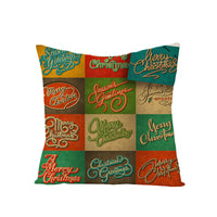 HKM-968083 Cartoon Digital Printing Christmas Pillowcase - Linen Cushion Cover 45x45CM with PP Cotton Filling