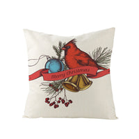 HKM-968083 Cartoon Digital Printing Christmas Pillowcase - Linen Cushion Cover 45x45CM with PP Cotton Filling