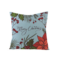 HKM-968083 Cartoon Digital Printing Christmas Pillowcase - Linen Cushion Cover 45x45CM with PP Cotton Filling