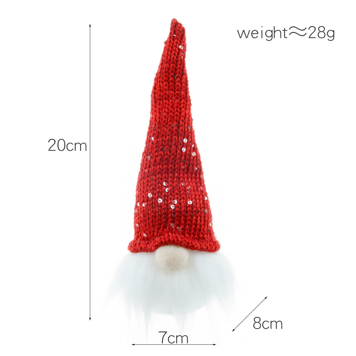 HKM-968147 Small Forest Night Lamp with Light – Faceless Doll Pendant in Red, Gray, and Pink