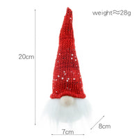 HKM-968147 Small Forest Night Lamp with Light – Faceless Doll Pendant in Red, Gray, and Pink