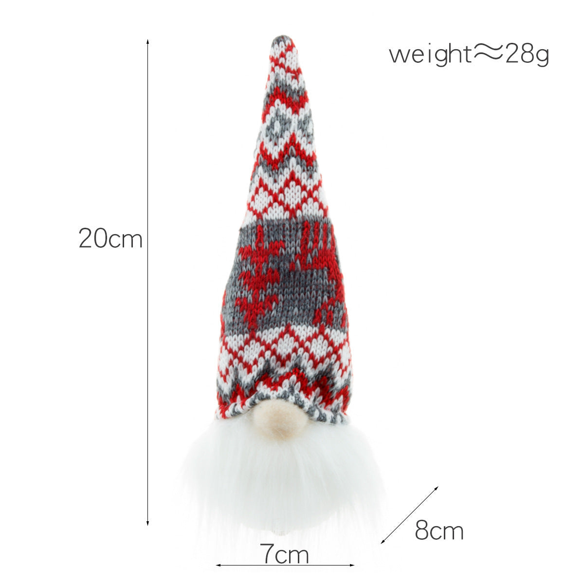 HKM-968147 Small Forest Night Lamp with Light – Faceless Doll Pendant in Red, Gray, and Pink