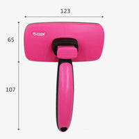 HKM-968275 Automatic Pet Grooming Comb with Stainless Steel Teeth for Dogs and Cats - Ergonomic Self-Cleaning Brush