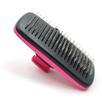 HKM-968275 Automatic Pet Grooming Comb with Stainless Steel Teeth for Dogs and Cats - Ergonomic Self-Cleaning Brush