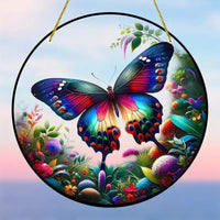HKM-968275 Creative Butterfly Theme Acrylic Wall Hanging Painting - Modern Art Decor