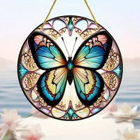 HKM-968275 Creative Butterfly Theme Acrylic Wall Hanging Painting - Modern Art Decor
