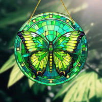 HKM-968275 Creative Butterfly Theme Acrylic Wall Hanging Painting - Modern Art Decor