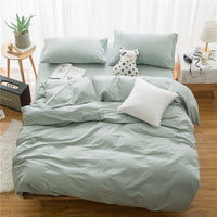HKM-968339 Cotton Four-Piece Bedding Set with Duvet Cover and Pillowcases
