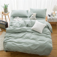 HKM-968339 Cotton Four-Piece Bedding Set with Duvet Cover and Pillowcases