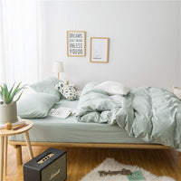 HKM-968339 Cotton Four-Piece Bedding Set with Duvet Cover and Pillowcases