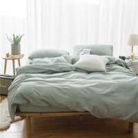 HKM-968339 Cotton Four-Piece Bedding Set with Duvet Cover and Pillowcases