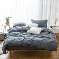 HKM-968339 Cotton Four-Piece Bedding Set with Duvet Cover and Pillowcases