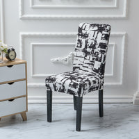 HKM-968403 Universal Polyester Stretch Chair Cover in European Classic Design – Rectangular Shape, Fits Most Chairs
