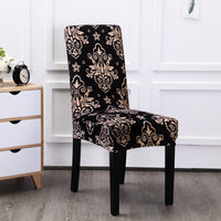 HKM-968403 Universal Polyester Stretch Chair Cover in European Classic Design – Rectangular Shape, Fits Most Chairs