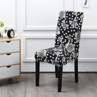 HKM-968403 Universal Polyester Stretch Chair Cover in European Classic Design – Rectangular Shape, Fits Most Chairs