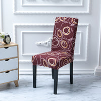 HKM-968403 Universal Polyester Stretch Chair Cover in European Classic Design – Rectangular Shape, Fits Most Chairs
