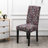 HKM-968403 Universal Polyester Stretch Chair Cover in European Classic Design – Rectangular Shape, Fits Most Chairs