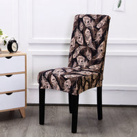 HKM-968403 Universal Polyester Stretch Chair Cover in European Classic Design – Rectangular Shape, Fits Most Chairs