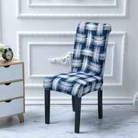 HKM-968403 Universal Polyester Stretch Chair Cover in European Classic Design – Rectangular Shape, Fits Most Chairs
