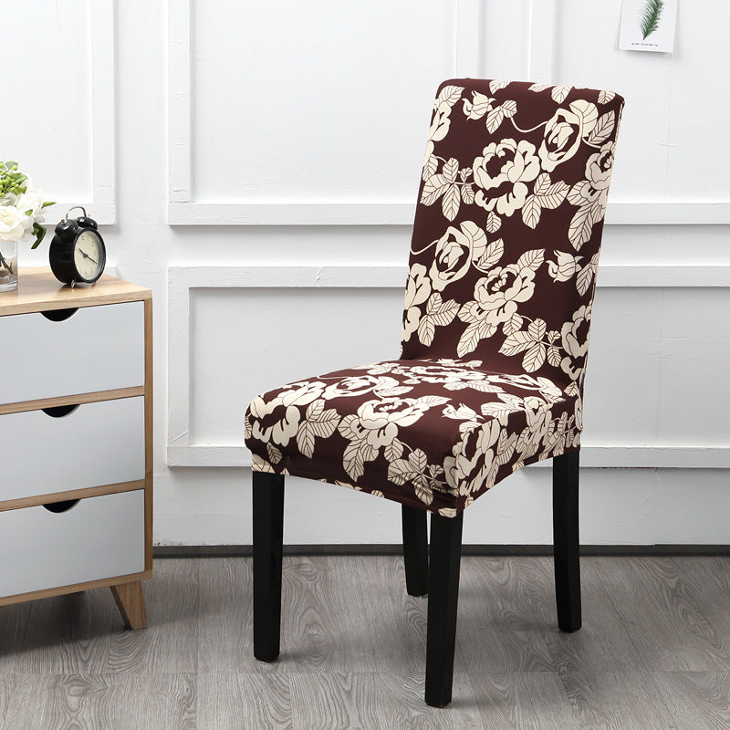 HKM-968403 Universal Polyester Stretch Chair Cover in European Classic Design – Rectangular Shape, Fits Most Chairs