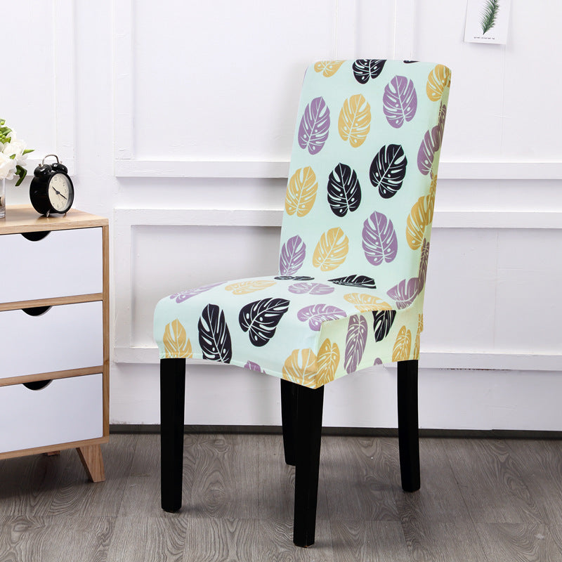 HKM-968403 Universal Polyester Stretch Chair Cover in European Classic Design – Rectangular Shape, Fits Most Chairs