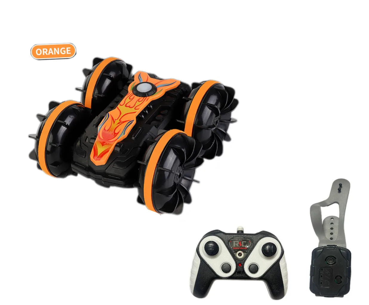 HKM-968595 Amphibious 2.4G 4x4 RC Stunt Car with Dual-Sided Driving and 360° Gesture Control for Kids