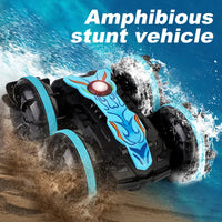 HKM-968595 Amphibious 2.4G 4x4 RC Stunt Car with Dual-Sided Driving and 360° Gesture Control for Kids