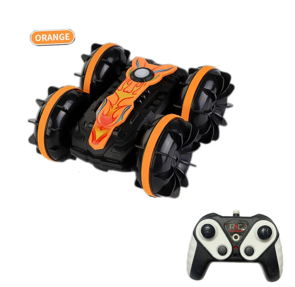 HKM-968595 Amphibious 2.4G 4x4 RC Stunt Car with Dual-Sided Driving and 360° Gesture Control for Kids