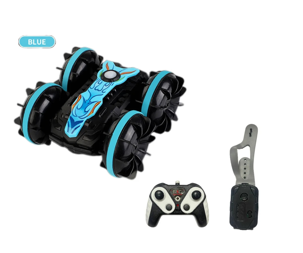 HKM-968595 Amphibious 2.4G 4x4 RC Stunt Car with Dual-Sided Driving and 360° Gesture Control for Kids