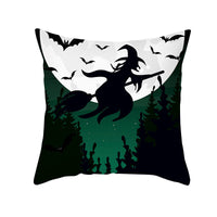 HKM-968723 Cartoon Velvet Pumpkin Head Pillowcase for Halloween Decor - 45x45cm, Geometric Design