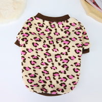HKM-968787 Fluffy Bullfighting Jacket for Dogs - Casual Winter Clothing in Light Brown, Pink, Dark Coffee, and Cow Patterns