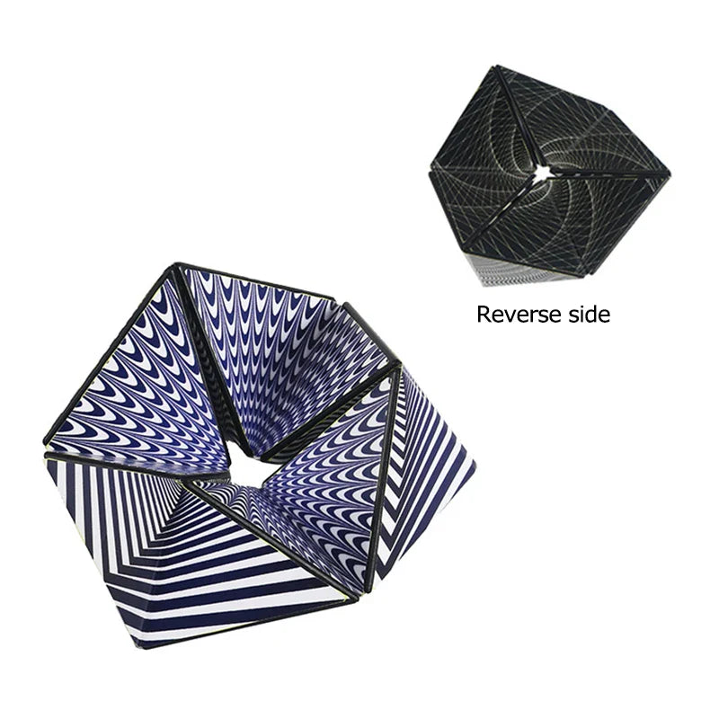 HKM-968915 3D Kaleidocycle Magic Cube Puzzle - Educational Stress Reliever Toy for Kids 3+